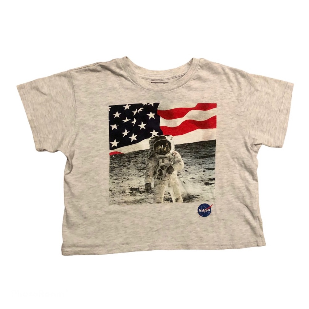 NASA Space Cropped Graphic Tee by Freeze Sz. Small